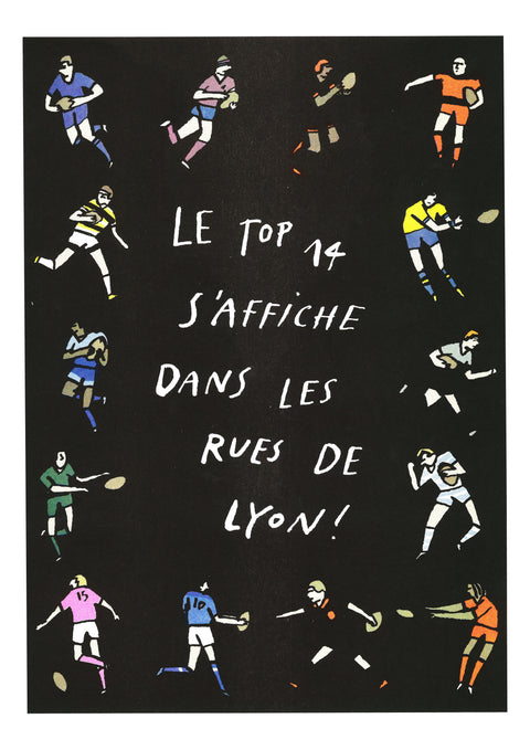 Le Top 14 s'affiche x Kiblind