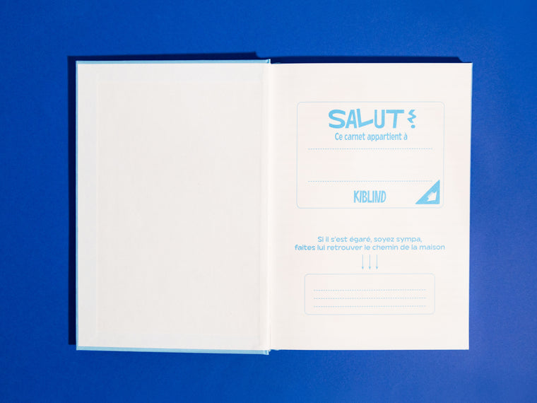 Carnet custom Bleu Ciel