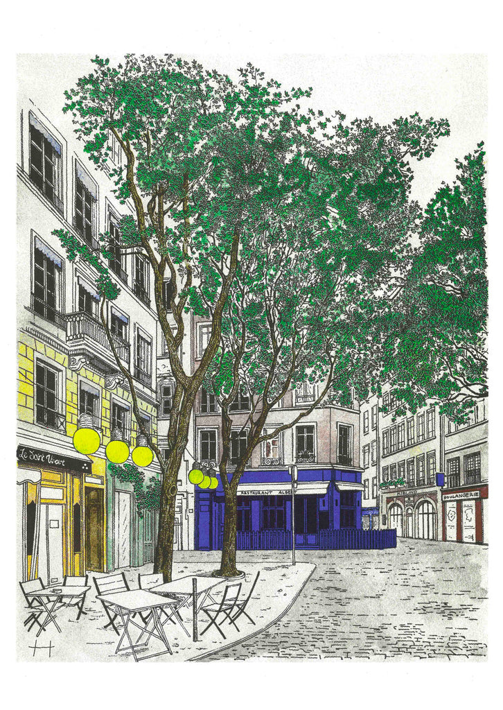 Thibaud Herem - Couverture KIBLIND #74 "Dans ma rue"